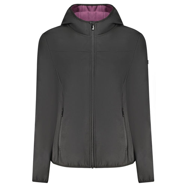 Black Polyester Women Jacket