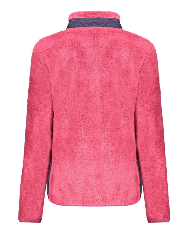 Pink Polyester Women Sweater