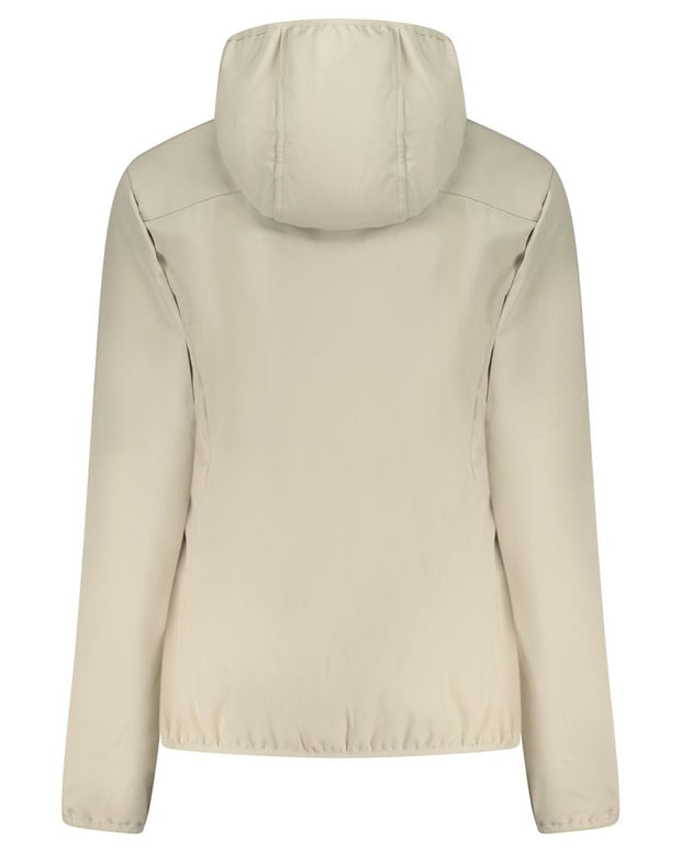 Beige Polyester Women Jacket
