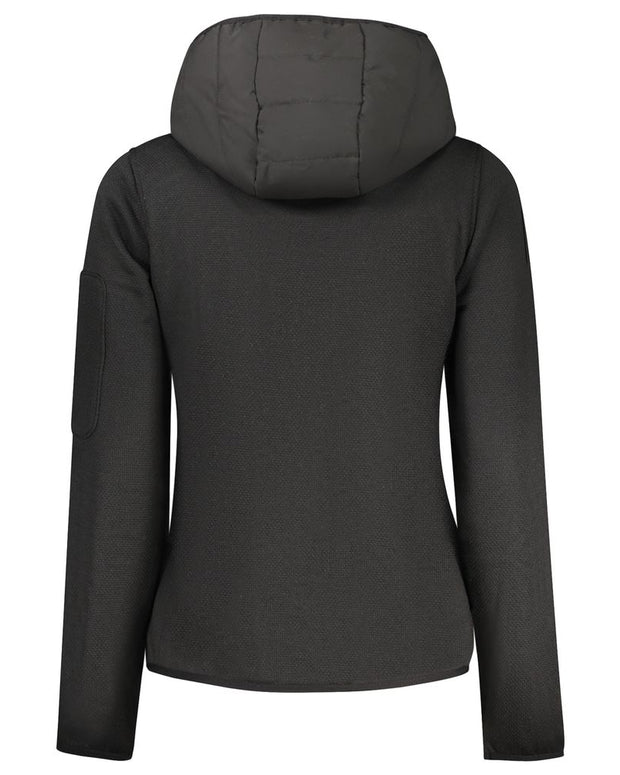 Black Polyester Women Jacket