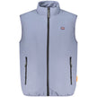 Blue Polyester Men Jacket