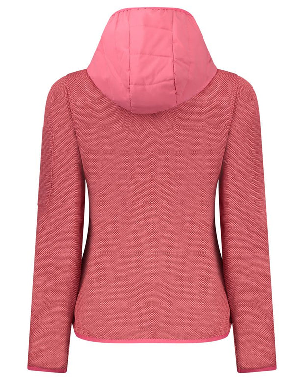 Pink Polyester Women Jacket