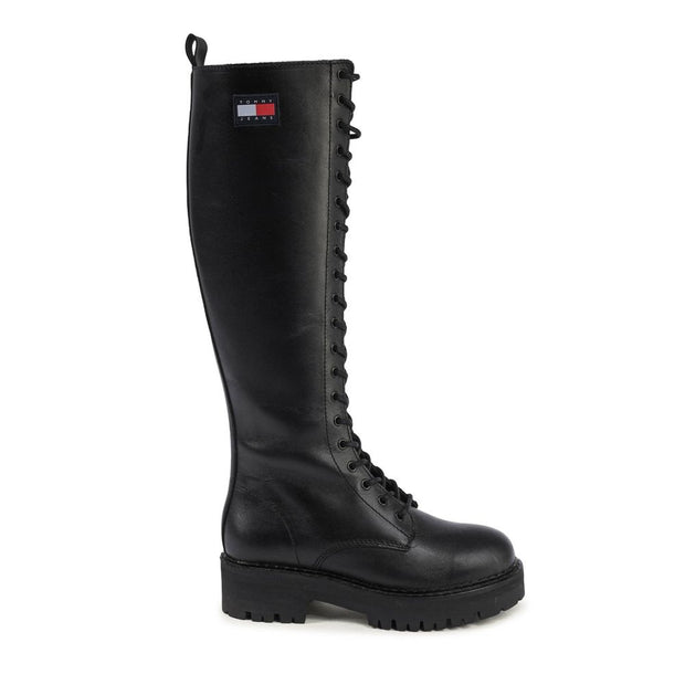 Black Leather Boot