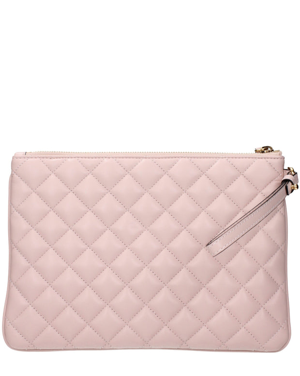 Pink Leather Clutch Bags