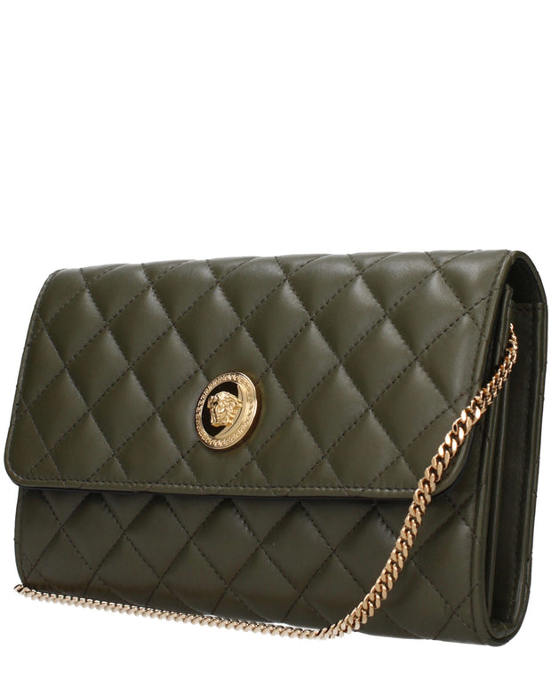 Green Leather Clutch Bags