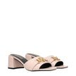 Pink Leather Platforms