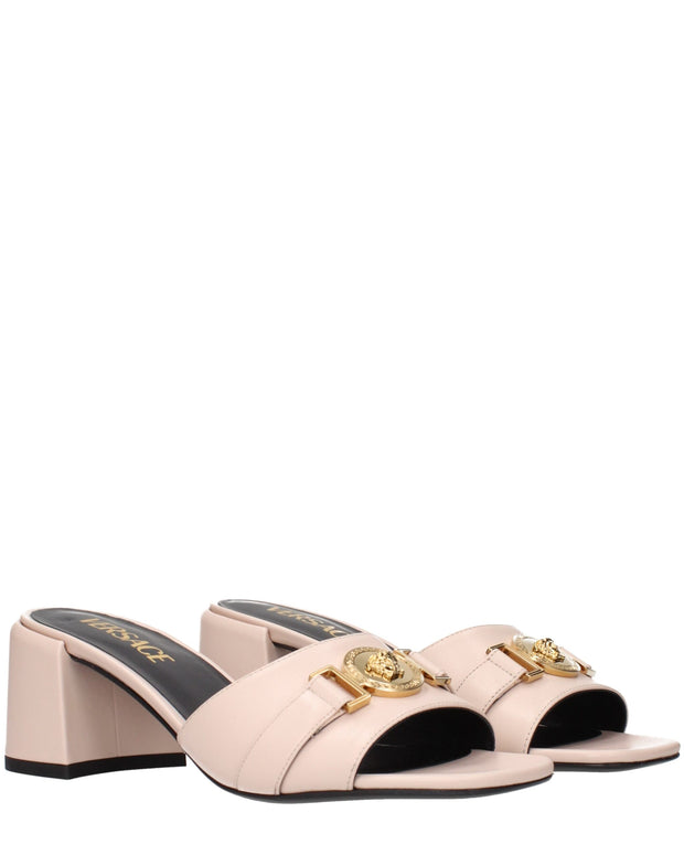 Pink Leather Platforms