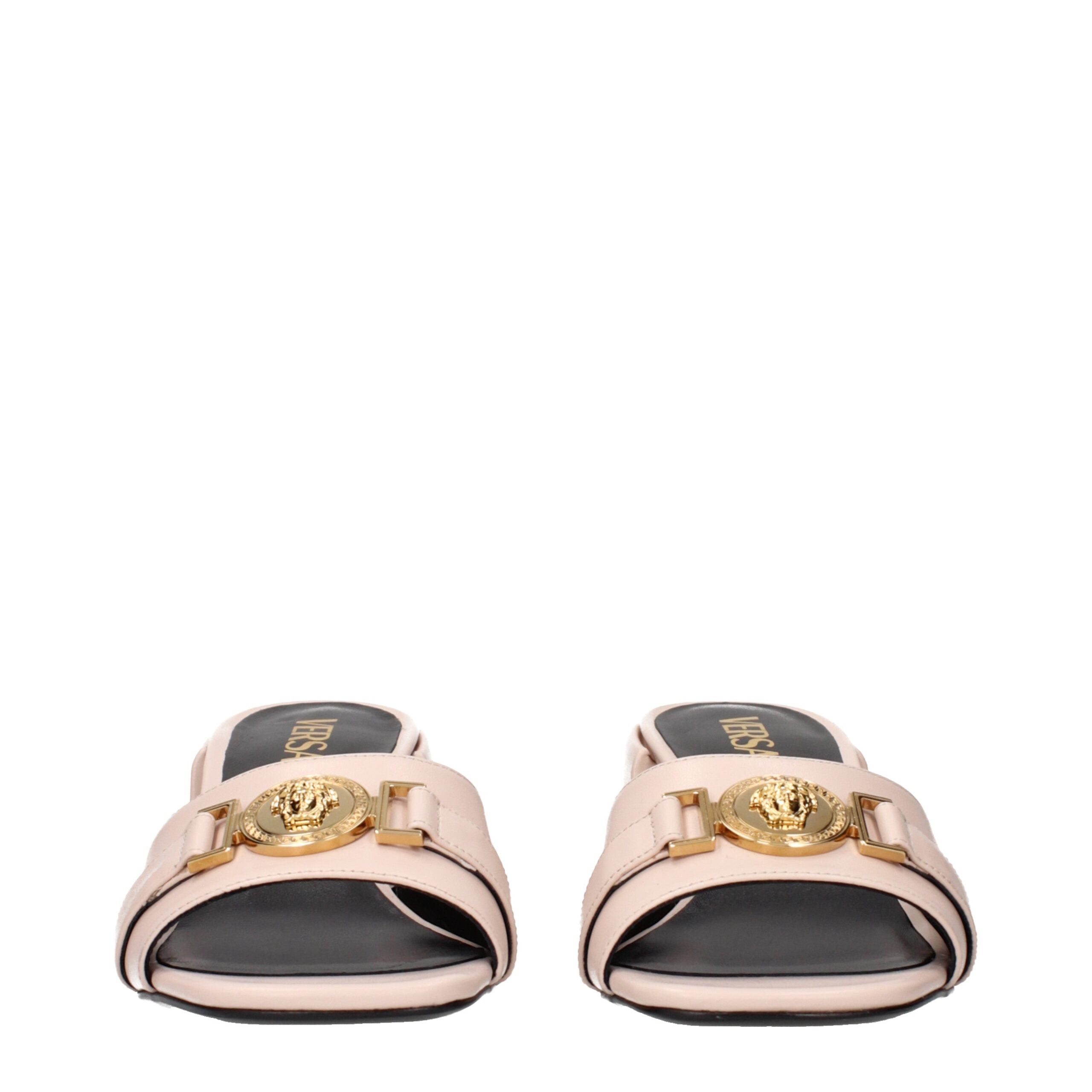 Pink Leather Platforms