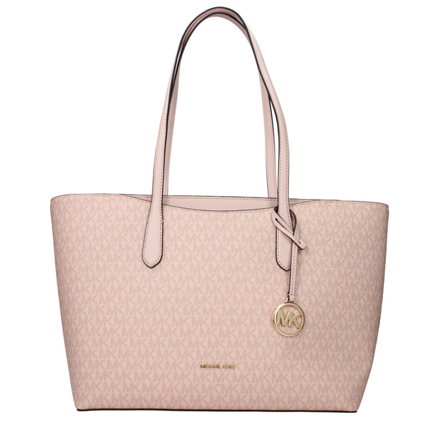 Pink Fabric Shoulder Bags