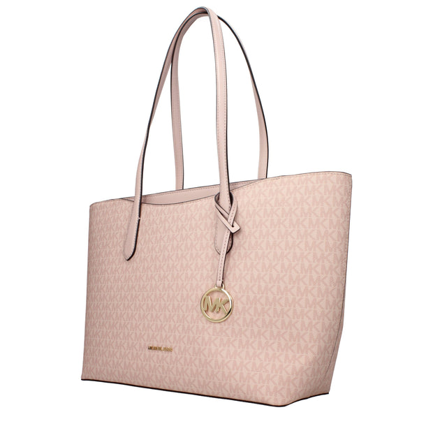 Pink Fabric Shoulder Bags