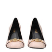 Pink Leather High Heel Pumps