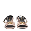 Pink Leather Platforms