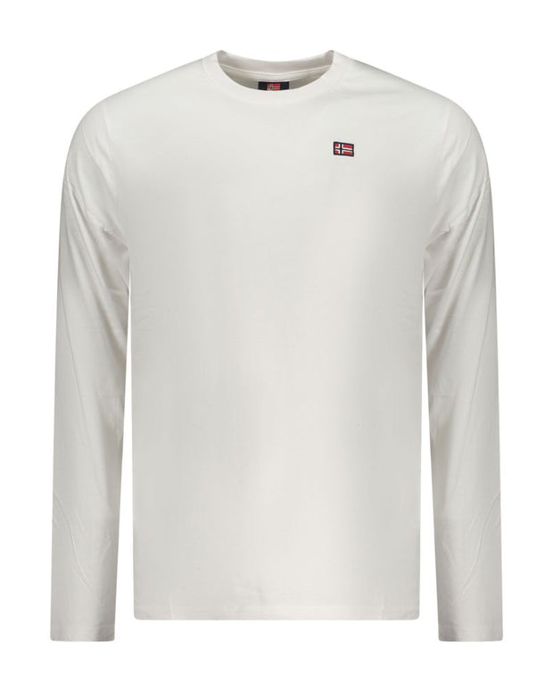 White Cotton Men T-Shirt