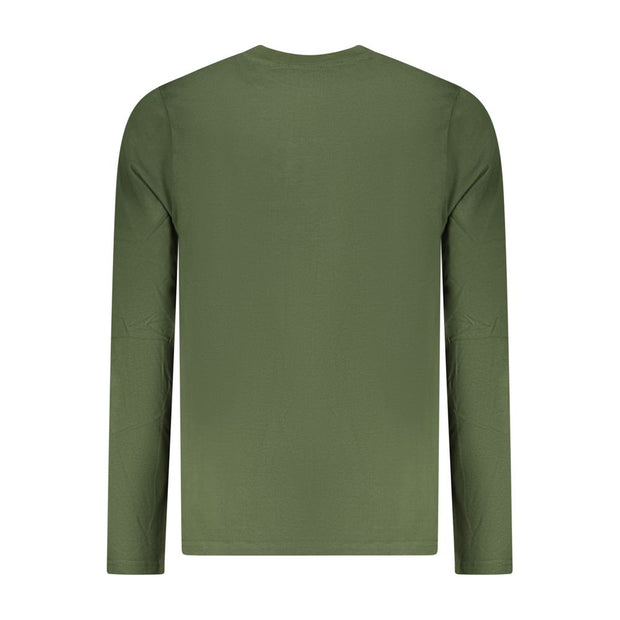 Green Cotton Men T-Shirt