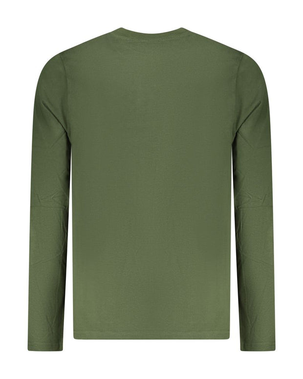 Green Cotton Men T-Shirt