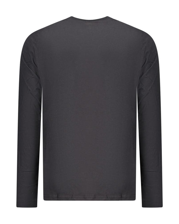 Black Cotton Men T-Shirt