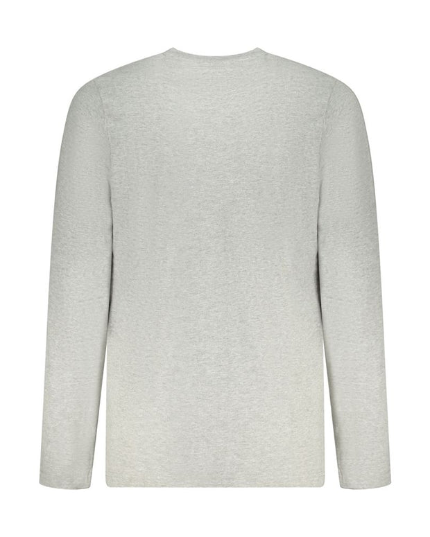 Gray Cotton Men T-Shirt