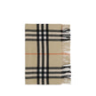 Wide Check Cashmere Scarf