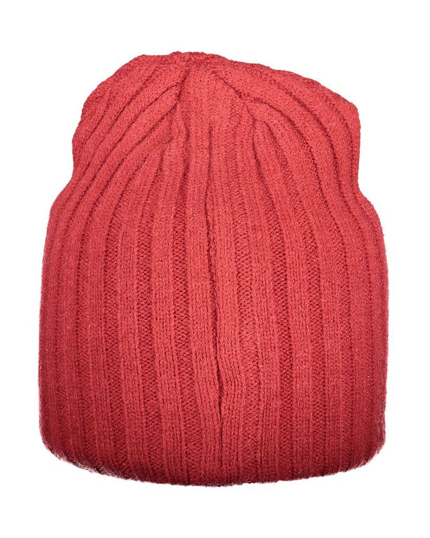 Red Polyester Men Cap