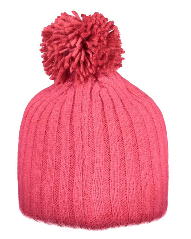 Pink Polyester Women Hat