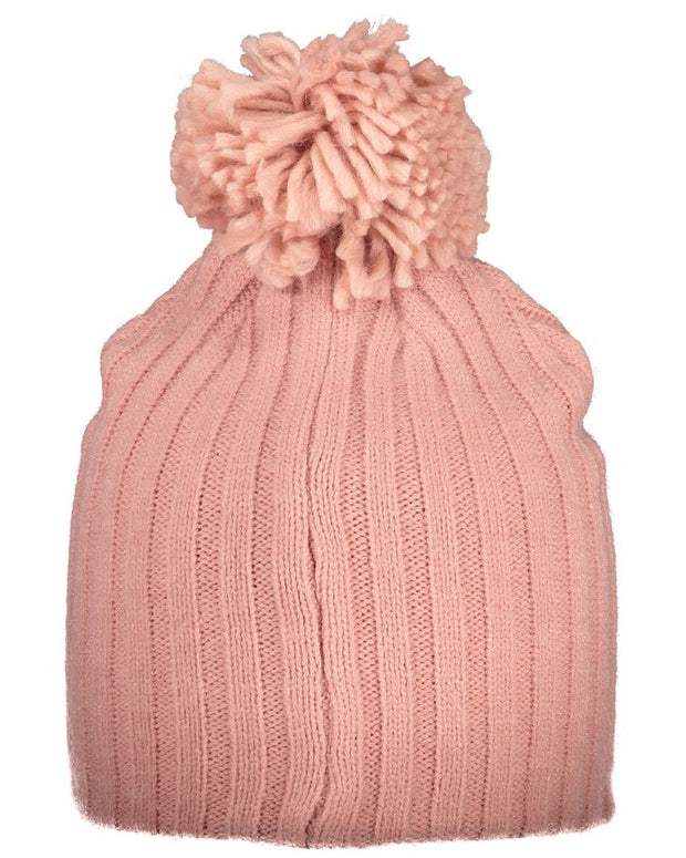 Pink Polyester Women Hat