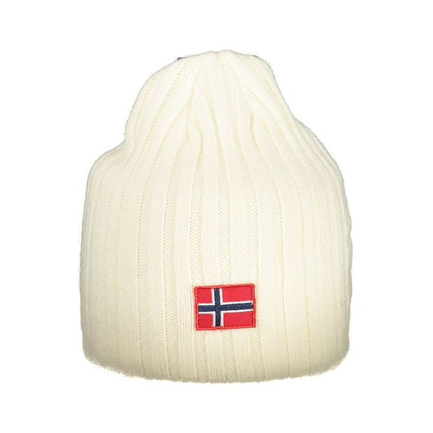 White Polyester Men Cap