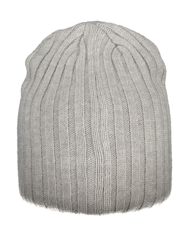 Gray Polyester Men Cap