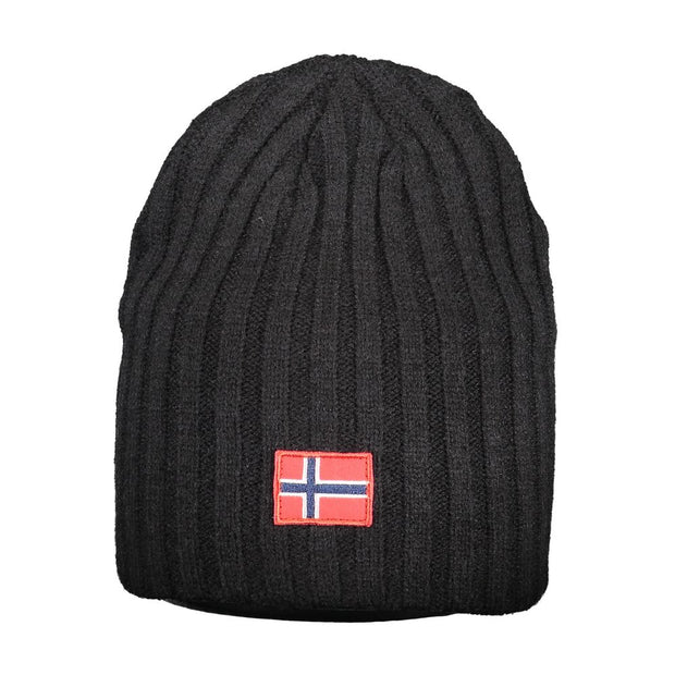 Black Polyester Men Cap