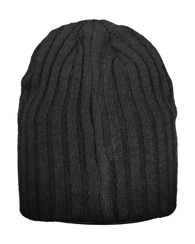 Black Polyester Men Cap
