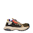 Beige Leather Athletic Sneakers