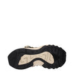 Beige Leather Athletic Sneakers
