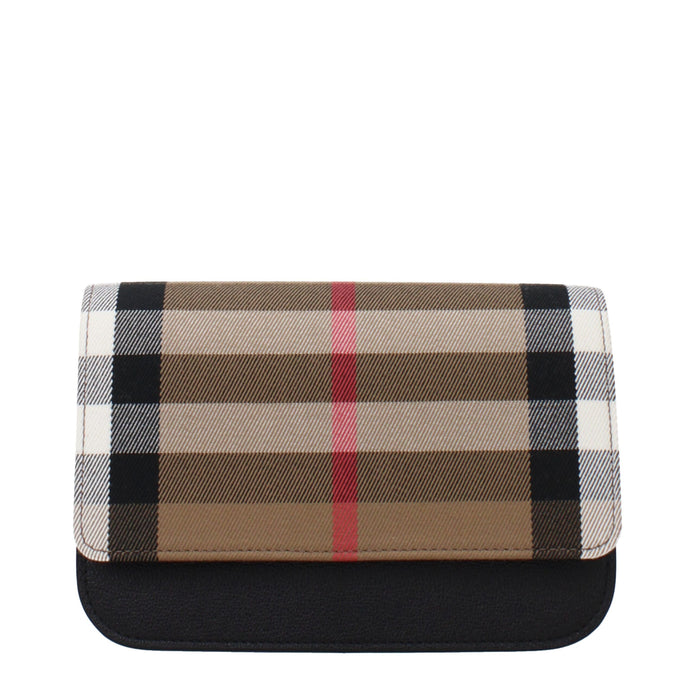 Beige Fabric Clutch Bags