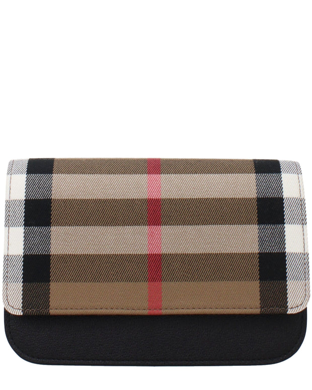 Beige Fabric Clutch Bag