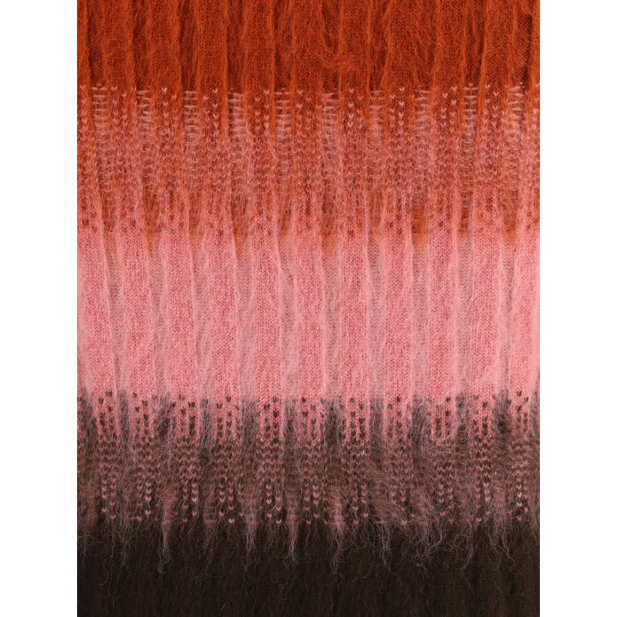 Multicolor Mohair Midi Skirt