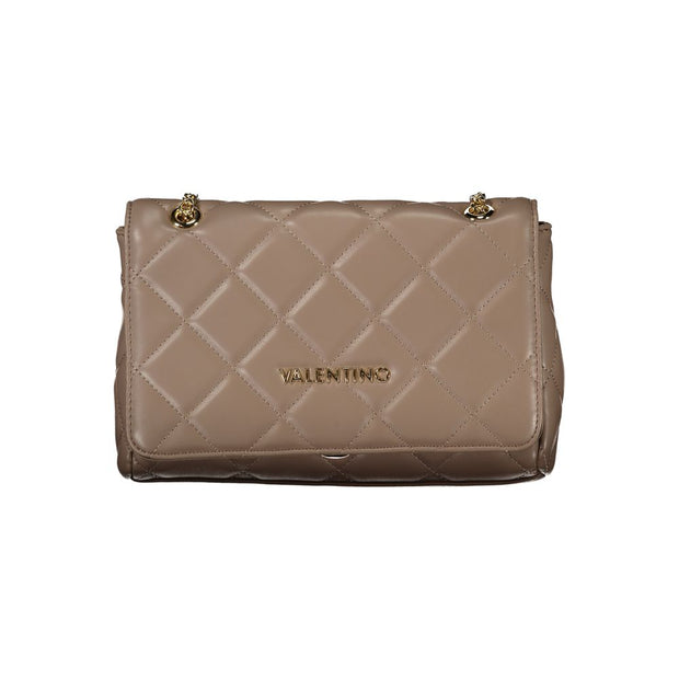 Brown Polyethylene Women Handbag