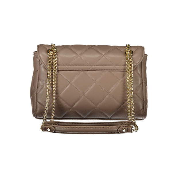 Brown Polyethylene Women Handbag