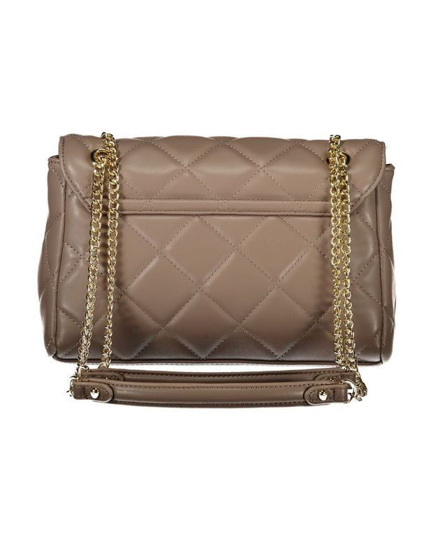Brown Polyethylene Women Handbag