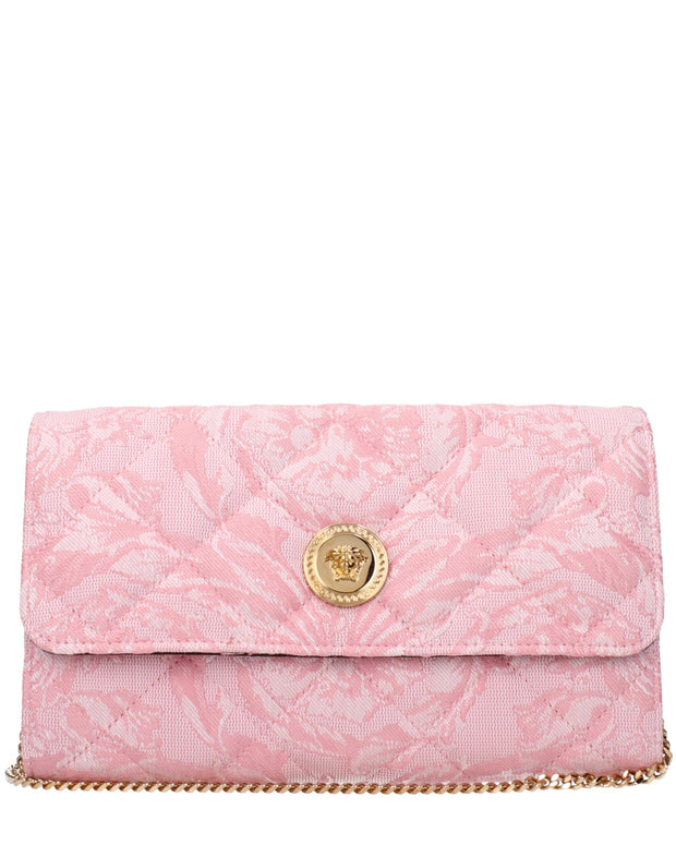 Pink Fabric Clutch Bag