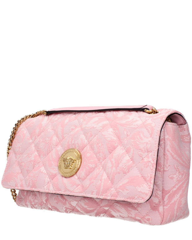 Pink Fabric Shoulder Bag
