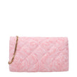 Pink Fabric Clutch Bag
