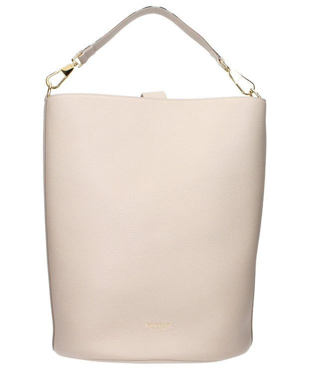 Beige Leather Handbag