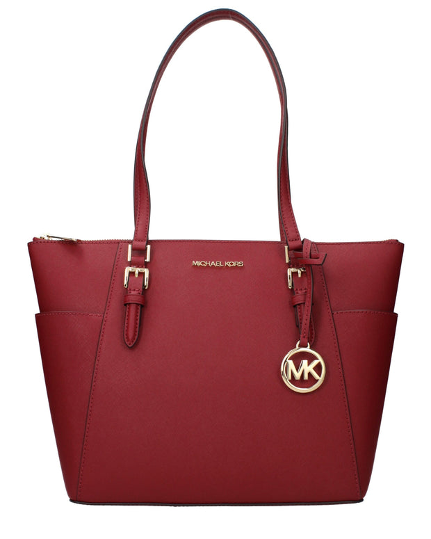 Red Leather Shoulder Bag