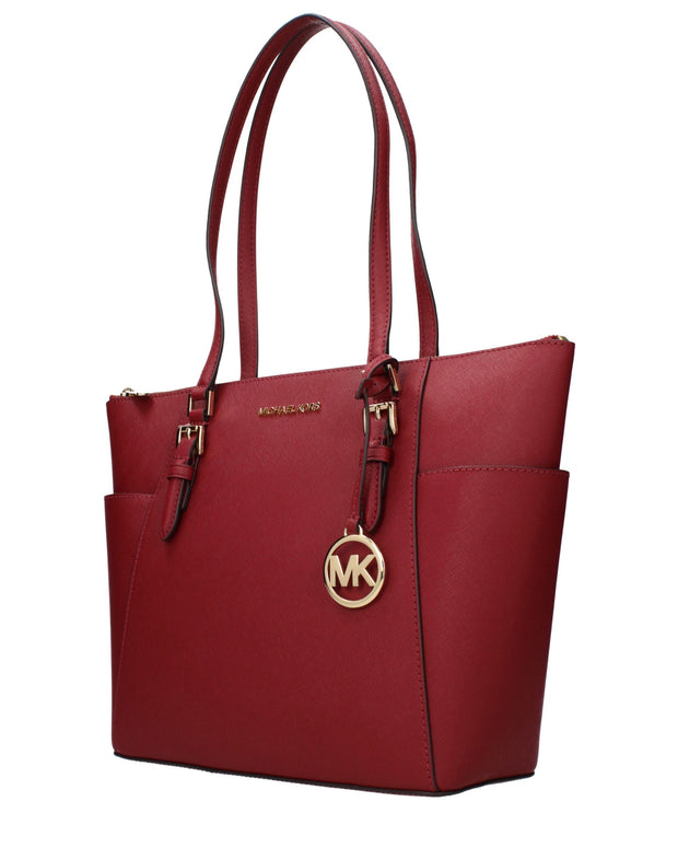 Red Leather Shoulder Bag