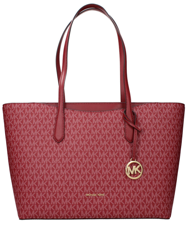 Red Fabric Shoulder Bag