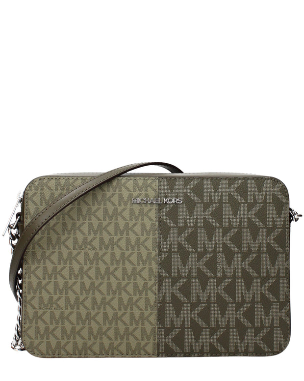 Green Fabric Crossbody Bag