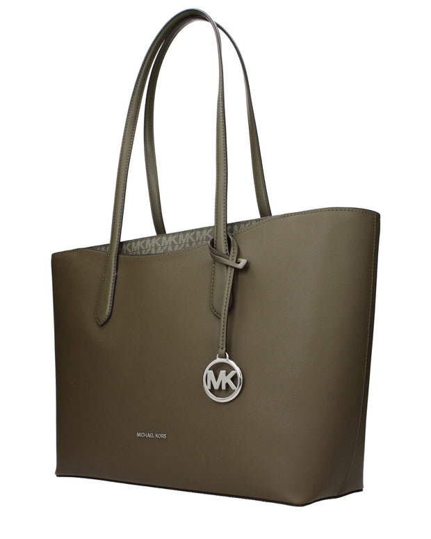Green Fabric Shoulder Bag