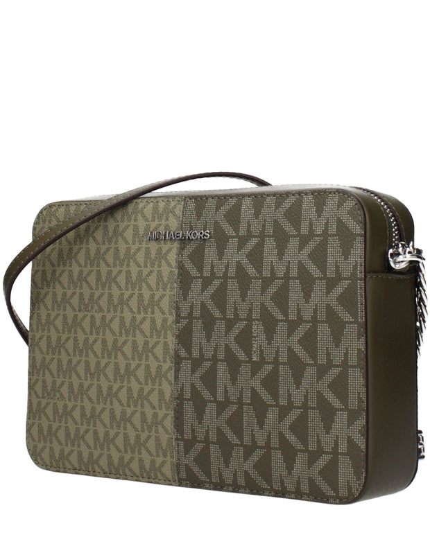 Green Fabric Crossbody Bag