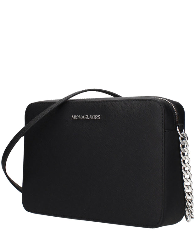 Black Leather Crossbody Bag