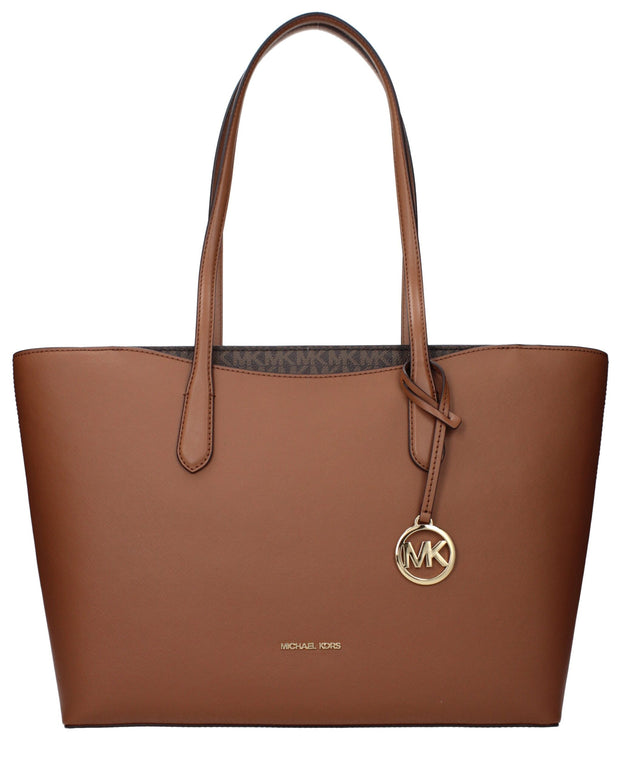 Brown Fabric Shoulder Bag