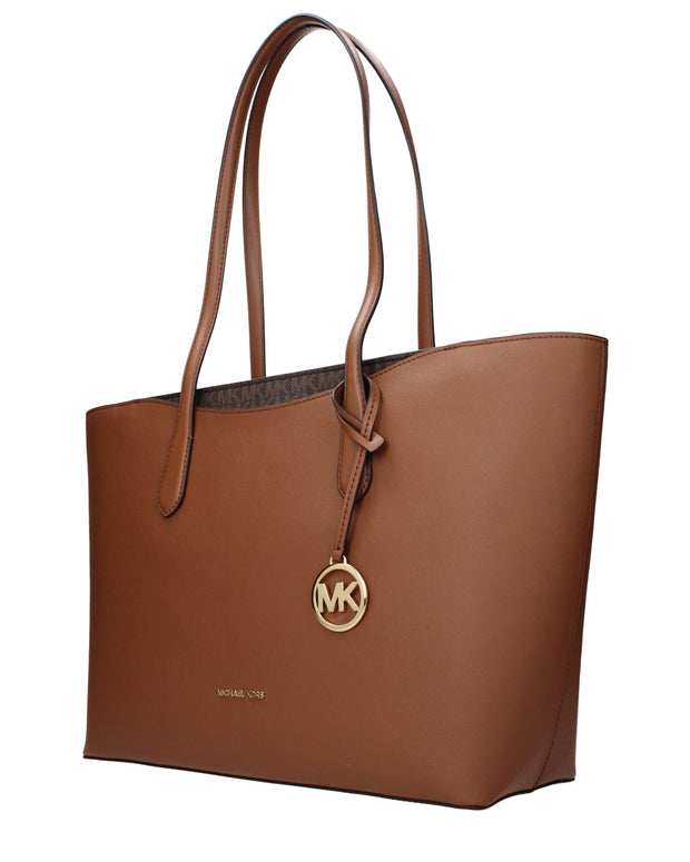 Brown Fabric Shoulder Bag